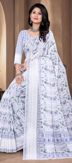 Multicolor color Saree in Georgette fabric with Floral, Printed work