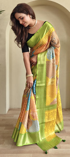 Multicolor color Saree in Georgette fabric with Printed work