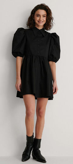 Black and Grey color Dress in Rayon fabric with Thread work