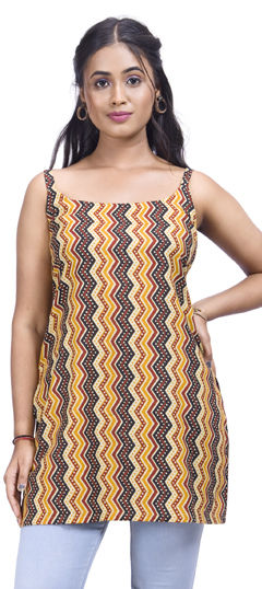 Multicolor color Tops and Shirts in Cotton fabric with Printed work