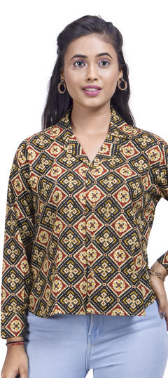 Multicolor color Tops and Shirts in Cotton fabric with Printed work