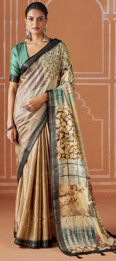 Multicolor color Saree in Art Silk fabric with Printed work