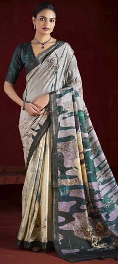 Multicolor color Saree in Art Silk fabric with Printed work