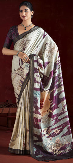 Multicolor color Saree in Art Silk fabric with Printed work