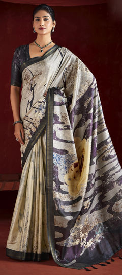 Multicolor color Saree in Art Silk fabric with Printed work