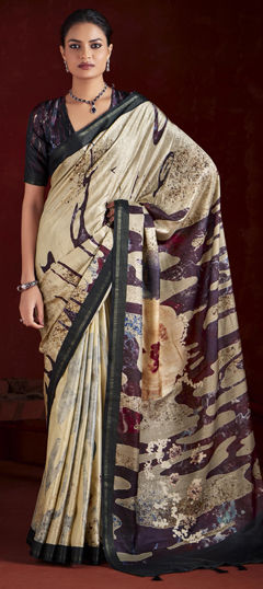 Multicolor color Saree in Art Silk fabric with Printed work