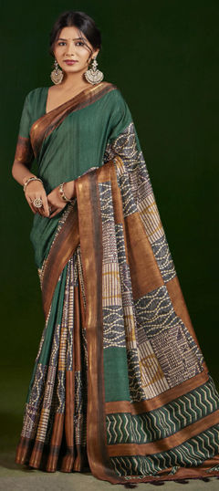 Multicolor color Saree in Art Silk fabric with Printed work