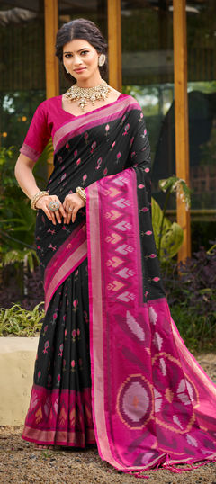 Blue color Saree in Art Silk fabric with Weaving work