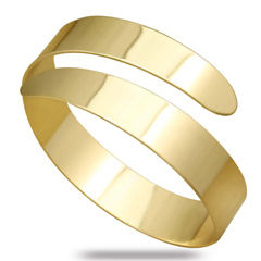 Gold Rodium Polish Gold color Armlet in Metal Alloy studded with Artificial