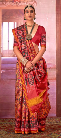 Multicolor color Saree in Art Silk fabric with Printed work