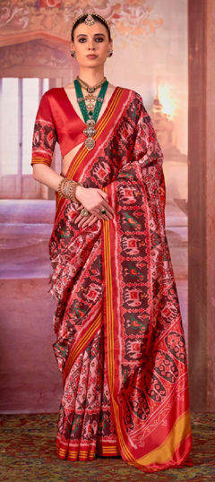 Multicolor color Saree in Art Silk fabric with Printed work
