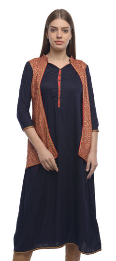 Black and Grey, Red and Maroon color Kurti in Rayon fabric with Printed work
