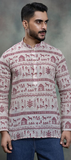Multicolor color Kurta in Cotton fabric with Printed work