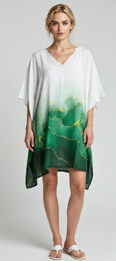 Multicolor color Kaftan in Cotton fabric with Digital Print work