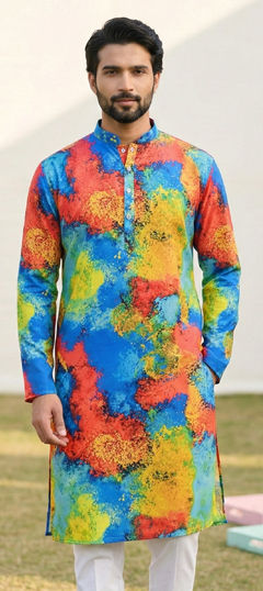Multicolor color Kurta in Cotton fabric with Digital Print work