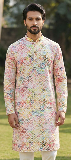 Multicolor color Kurta in Cotton fabric with Digital Print work
