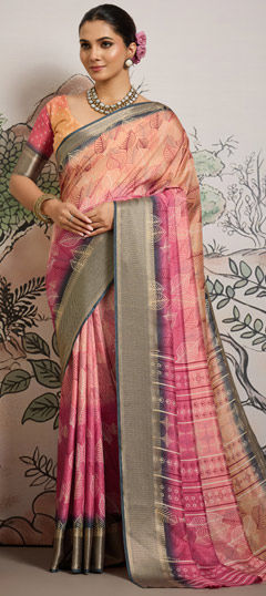 Multicolor color Saree in Viscose fabric with Printed work