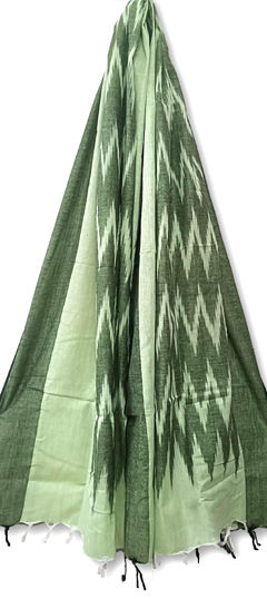 Green color Dupatta in Cotton fabric with Printed work