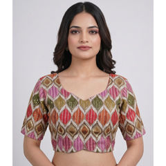 Multicolor color Blouse in Viscose fabric with Printed, Sequence work