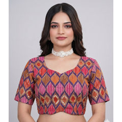 Multicolor color Blouse in Viscose fabric with Printed, Sequence work