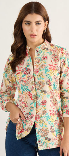 Multicolor color Tops and Shirts in Cotton fabric with Digital Print work