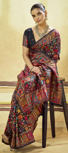 White and Off White color Saree in Cotton fabric with Weaving work