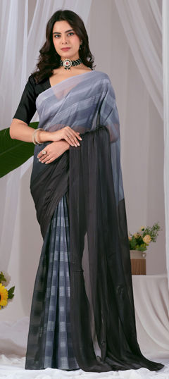 Multicolor color Saree in Georgette fabric with Printed work