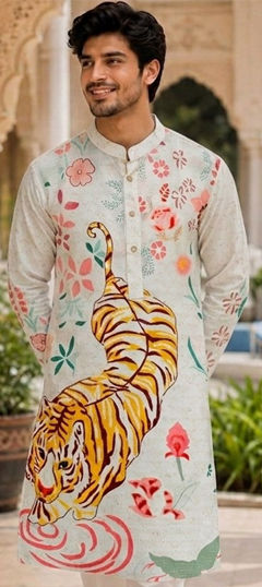 Multicolor color Kurta in Cotton fabric with Digital Print work