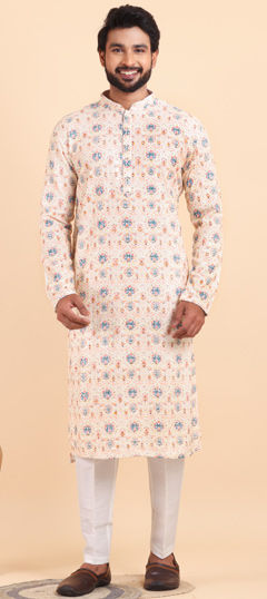 Multicolor color Kurta Pyjamas in Viscose fabric with Digital Print, Embroidered work