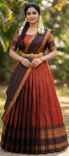 Black and Grey, Pink and Majenta color Lehenga in Silk fabric with Embroidered work