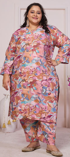 Multicolor color Salwar Kameez in Viscose fabric with Digital Print work