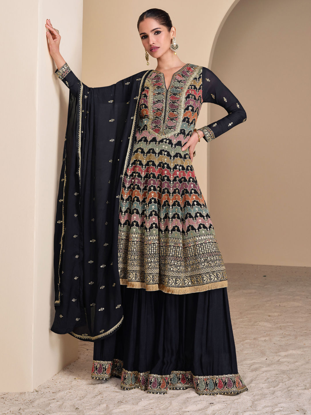 georgette-reception-salwar-kameez