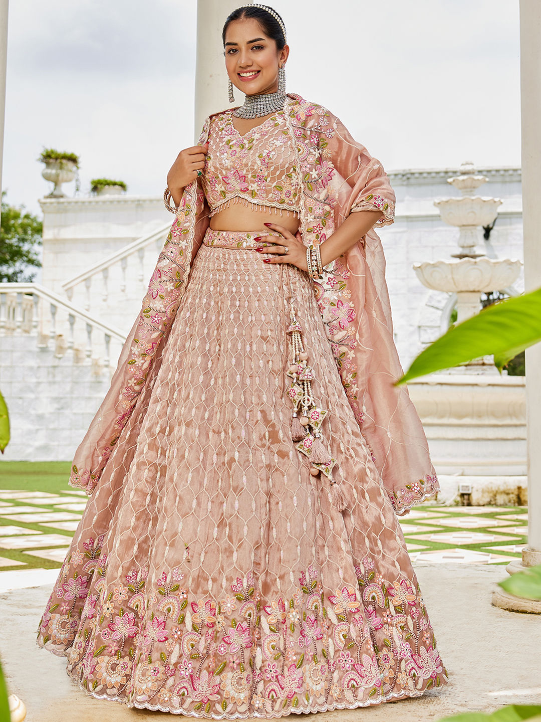 pastel-lehenga