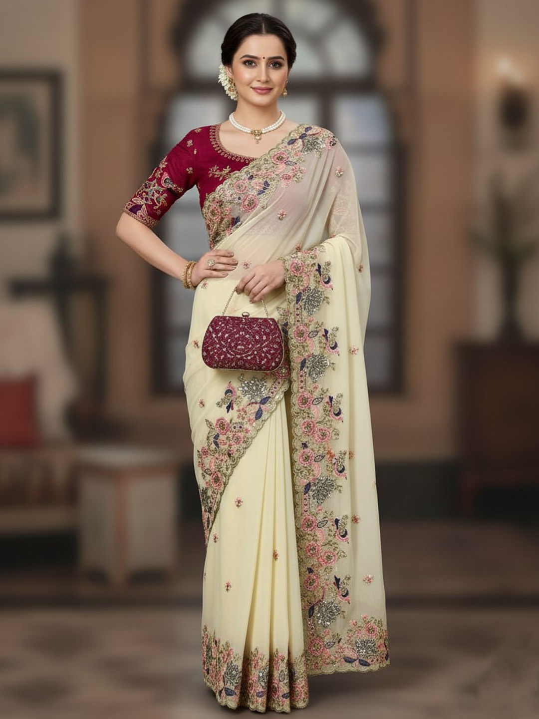 georgette-party-wear-saree