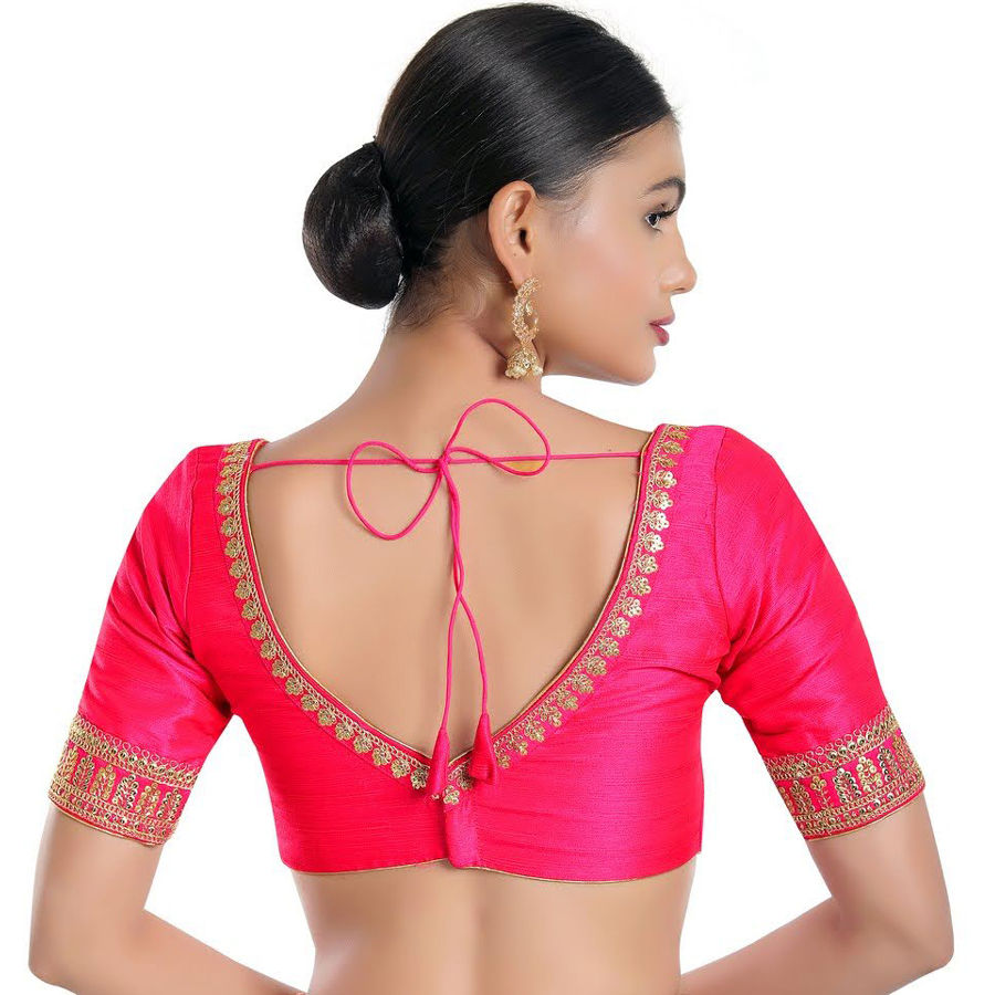 Majenta Pink Hand Work Blouse