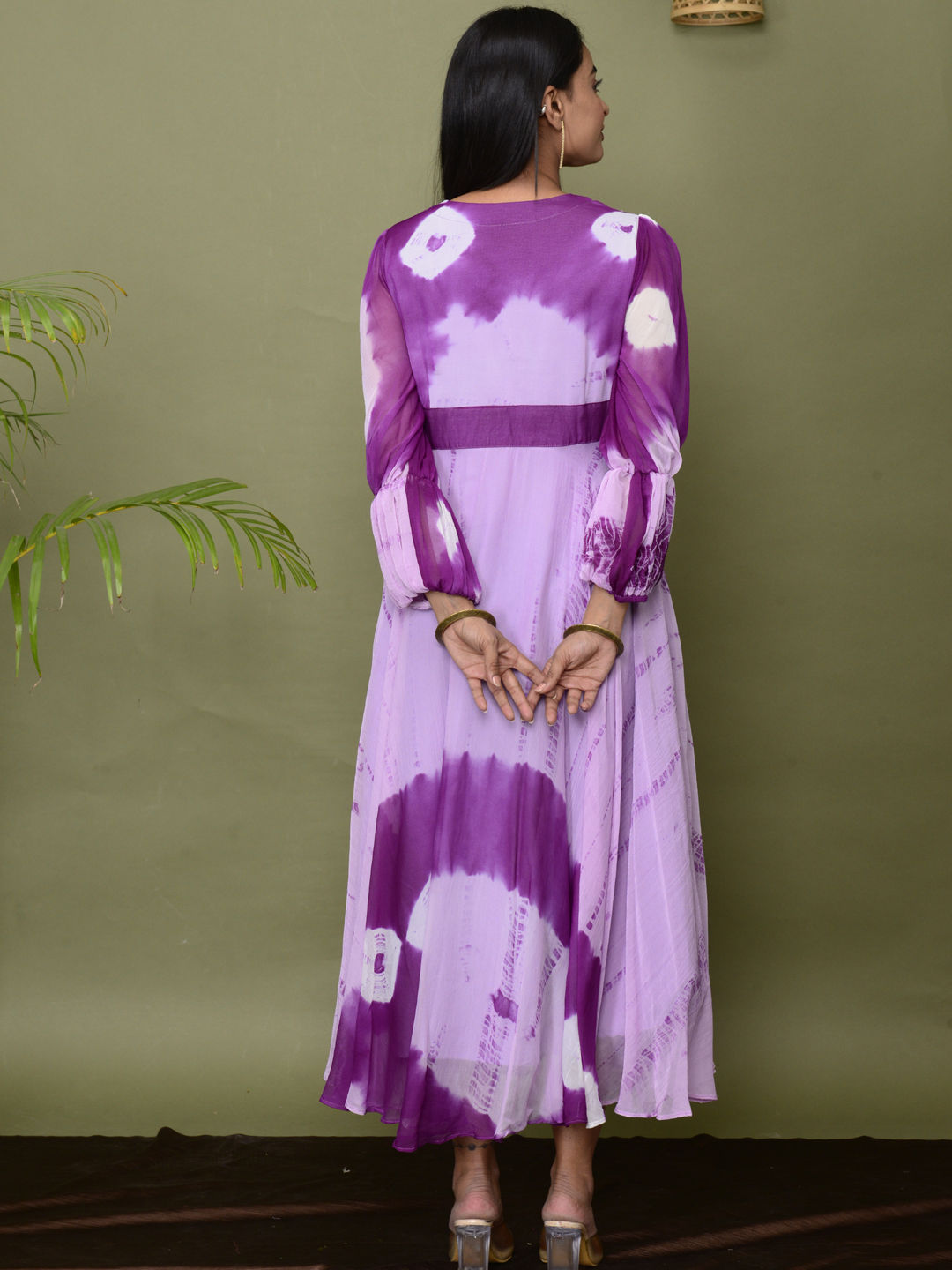 Royal Violet Star Kurti Set