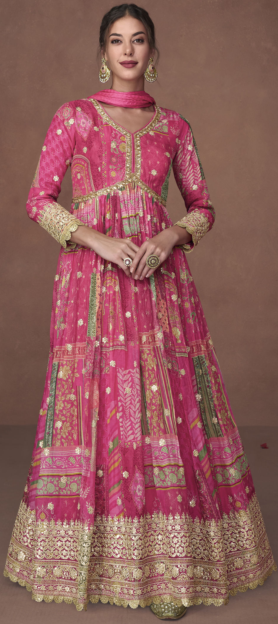 anarkali-gown-organza-silk-bollywood-pink-with-embroidered-work