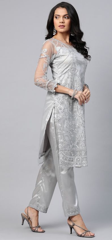 Buy Ahalyaa Women Mint Green Pure Cotton Silver Print Tunic Online at Best  Price | Distacart
