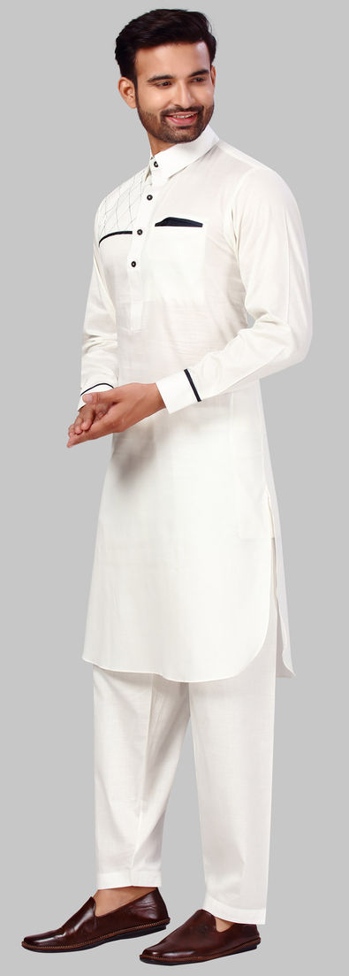 Pathani suit White for men.