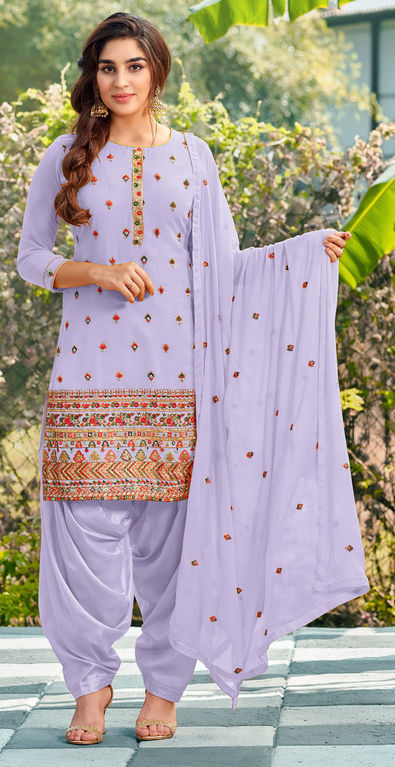 Light purple store colour punjabi suit