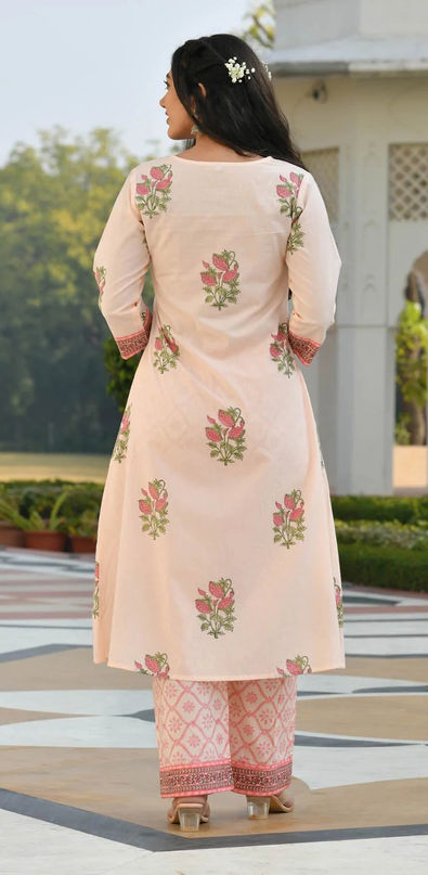 Festive, Party Wear Pink and Majenta color Cotton fabric Salwar Kameez :  1920557