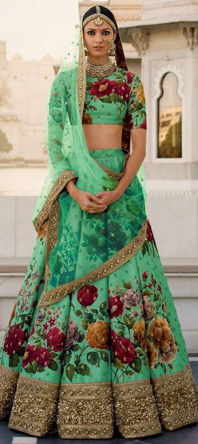 Festive, Party Wear, Reception Multicolor color Bangalore Silk, Silk fabric  Lehenga : 1627419