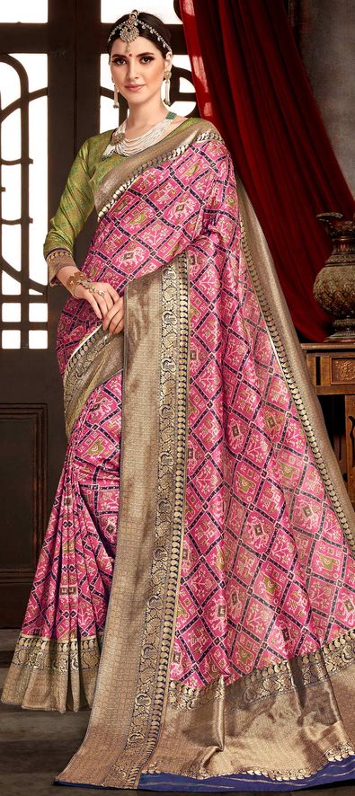 Online Bhagalpuri Silk Salwar Suit, Bhagalpuri Silk Salwar Kameez-Peachmode