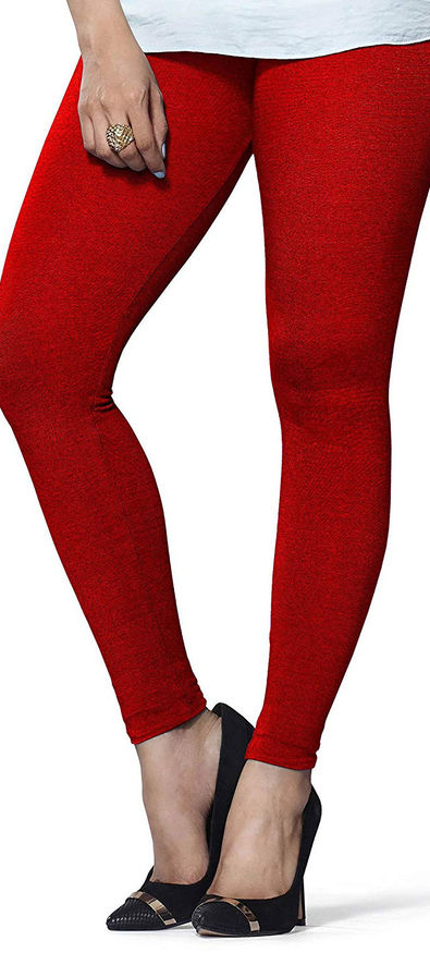 Buy online Red Solid Ankle Length Legging from Capris & Leggings for Women  by Tag 7 for ₹529 at 52% off | 2024 Limeroad.com