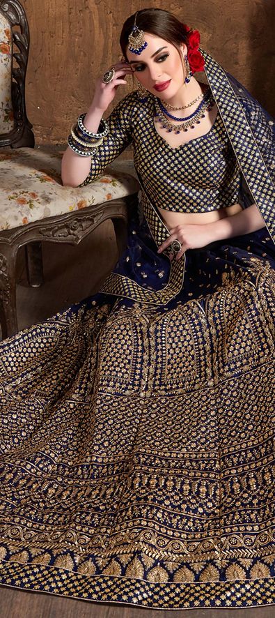 Buy Navy Blue Lehenga Online At Best Price – Koskii