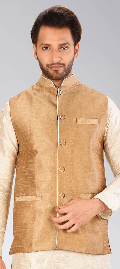 Beige color outlet nehru jacket