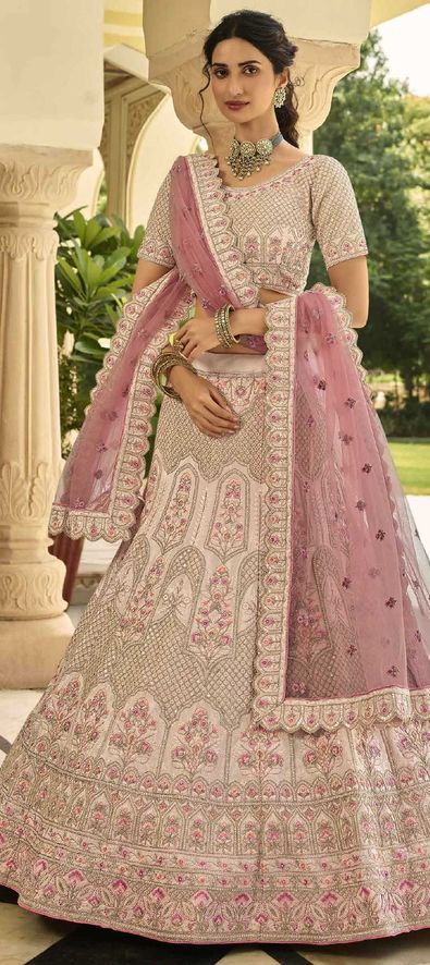 Spectacular Rani Pink Bridal Lehenga Choli