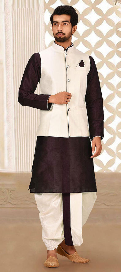 Buy Maroon & Brown Ethnic Suit Sets for Men by KISAH Online | Ajio.com