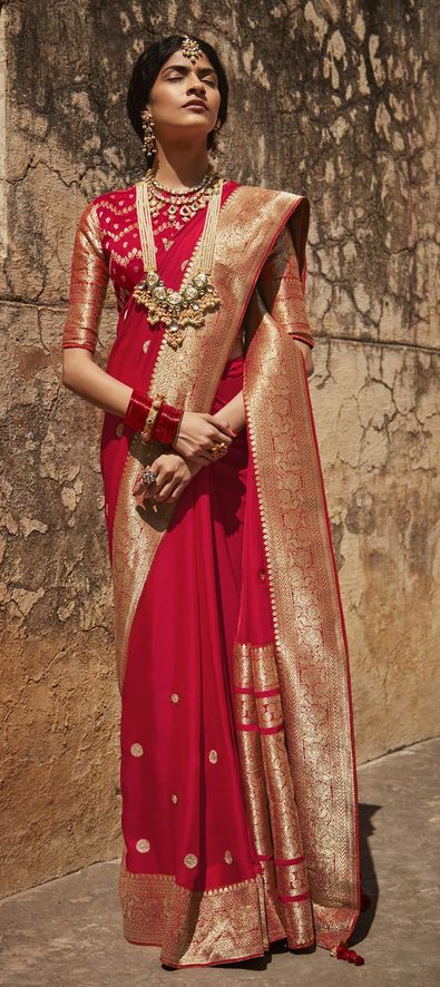 Top more than 117 maroon colour bridal saree best