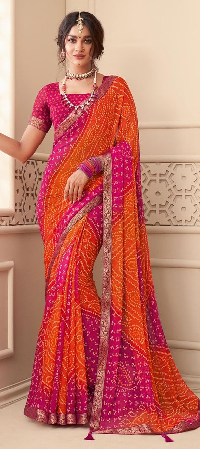 Off White & Pink Combination Fancy Soft Banarasi Saree – StylebyPanaaash